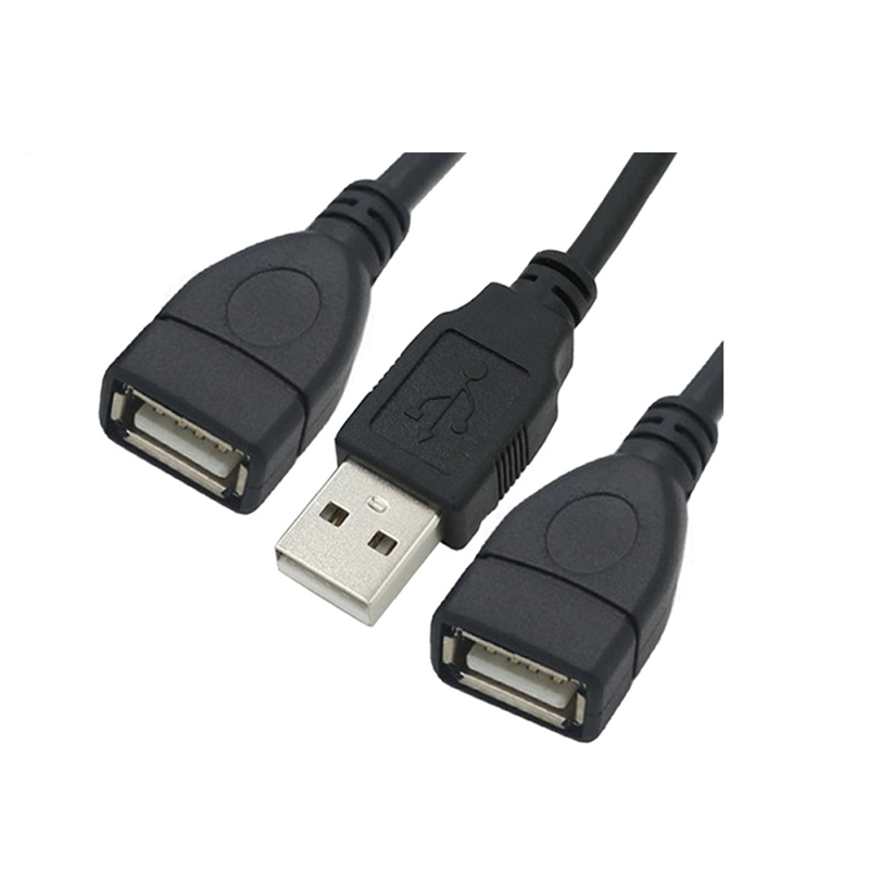 USB 2.0 A Male 1 To 2 Dual 2 USB Female Y Splitter extension cable - copy