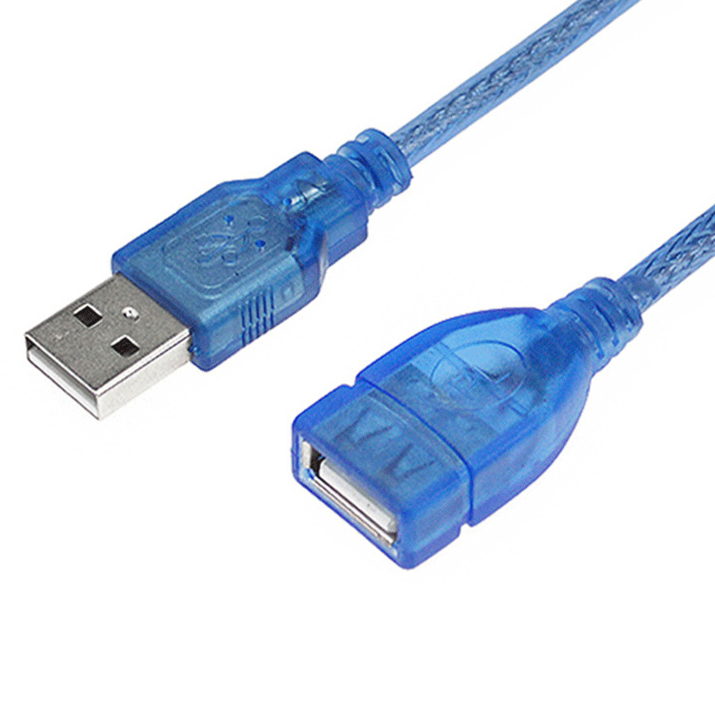 TRANPARENT USB 2.0 to usb male to Female M/F cables - copy