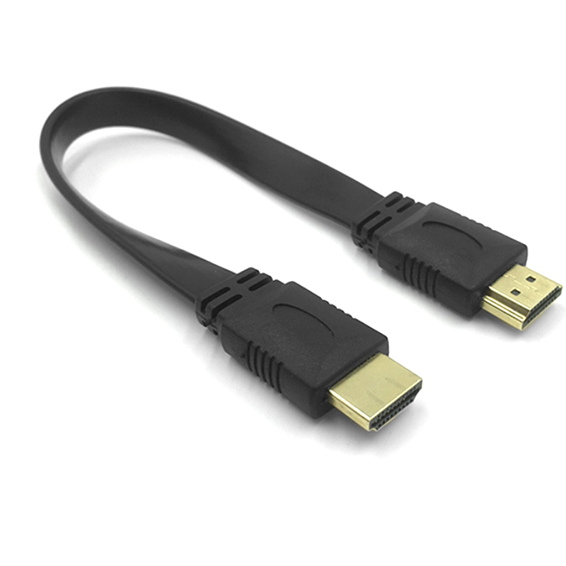high speed 2.0V flat hdmi to hdmi cable bare copper 19+1 4k 60hz hdmi kabel 30cm