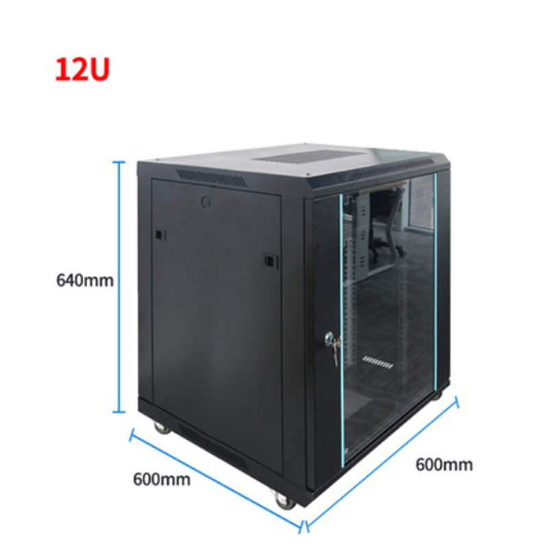 12u 19inch network cabinet floor standing rack server data wall box