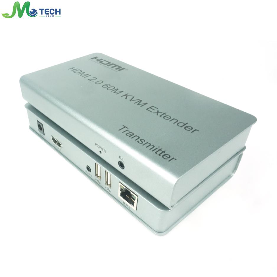 HDMI V2.0 60m Extender 2K4K UHD Single or LAN Cat5/Cat5e/Cat6 HDMI KVM EXTENDER 60M METERS