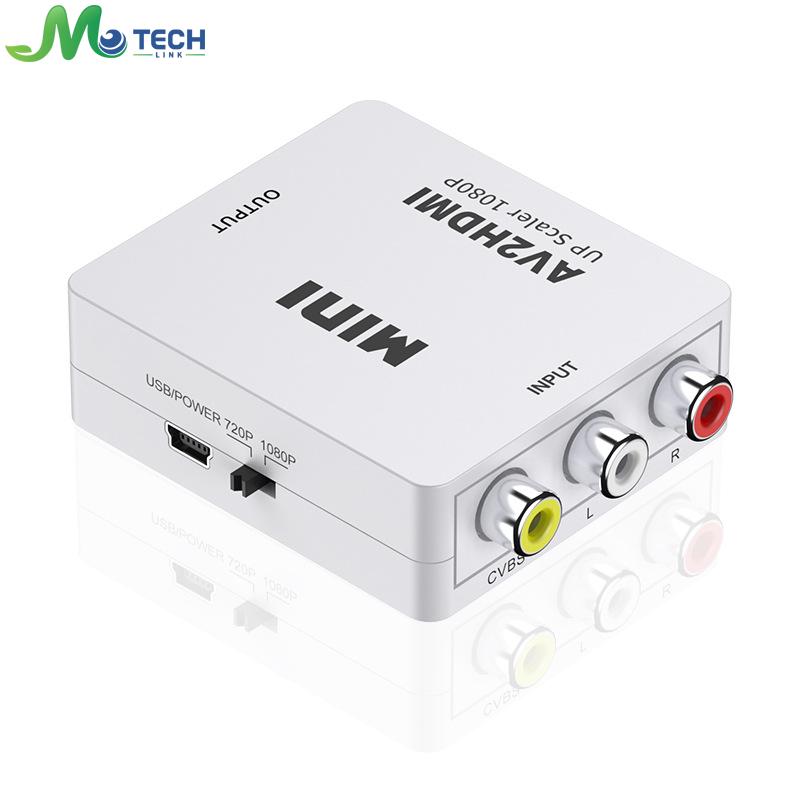 AV to hdmi converter box AV2HDMI HDMI2AV HDMI to AV RCA CVSB HD Video Adapter 1080p L/R Coaxial Scaler Audio Support NTSC PAL