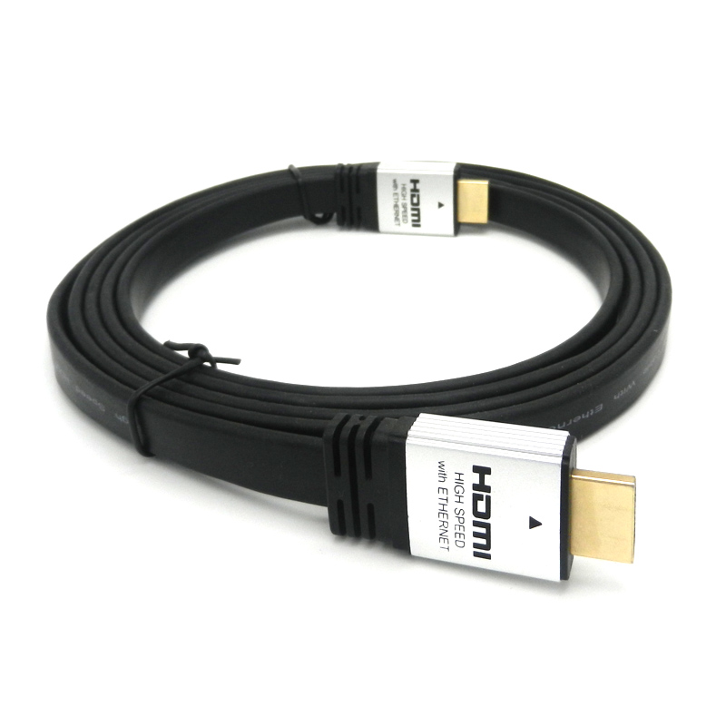 high speed 2.0V flat hdmi to hdmi cable bare copper 19+1 4k 60hz hdmi kabel 
