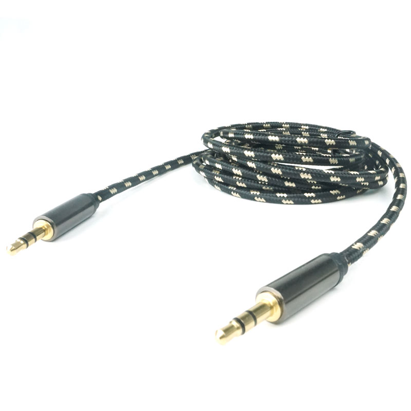 Gold Plated Plug 3.5mm Aux Cable Male to Male Audio Cable for Car MP3/MP4 Headphone Speakers