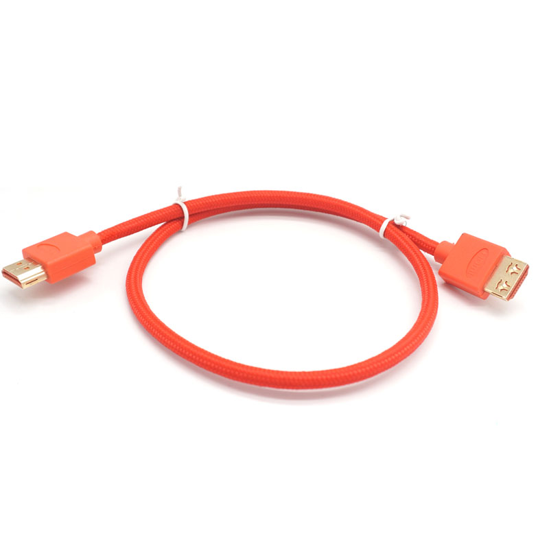 high speed 2.0V superslim hdmi to hdmi cable bare copper 19+1 4k 60hz hdmi kabel   